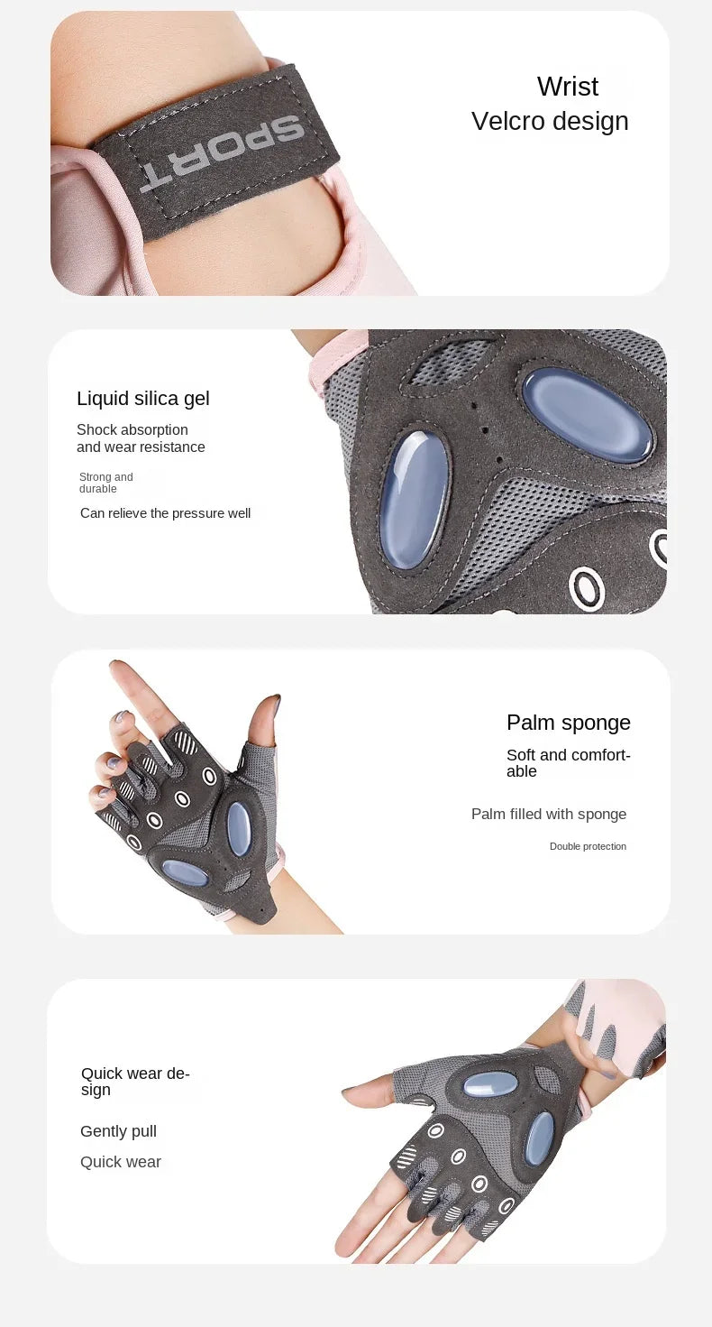 1 Pair Gym Body Building Training Fitness Gloves