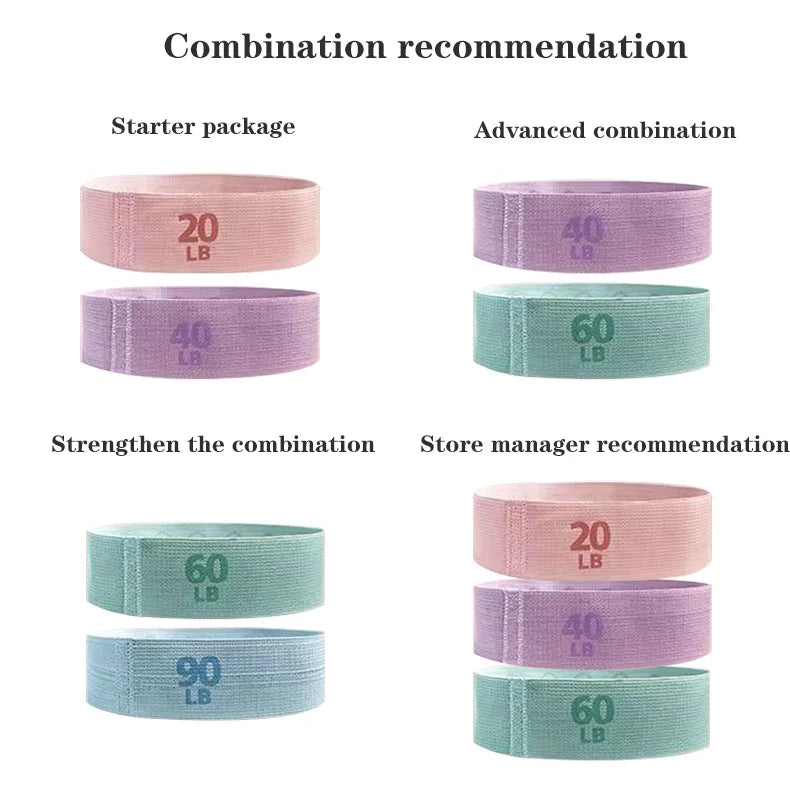 Fabric Resistance Hip Booty Bands Glute Thigh Elastic