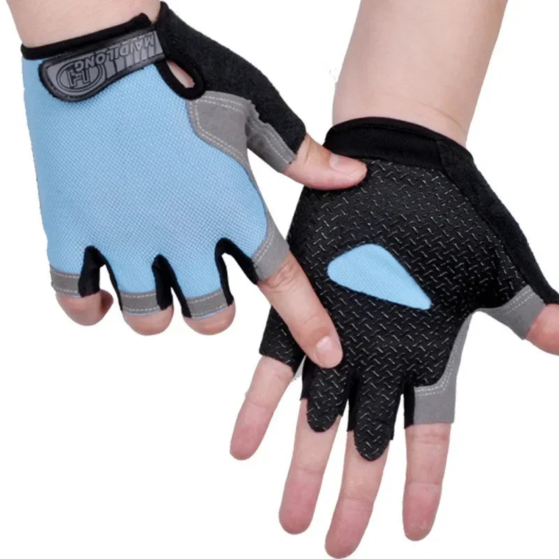 Fingerless Gym Gloves Women Men Weightlifting