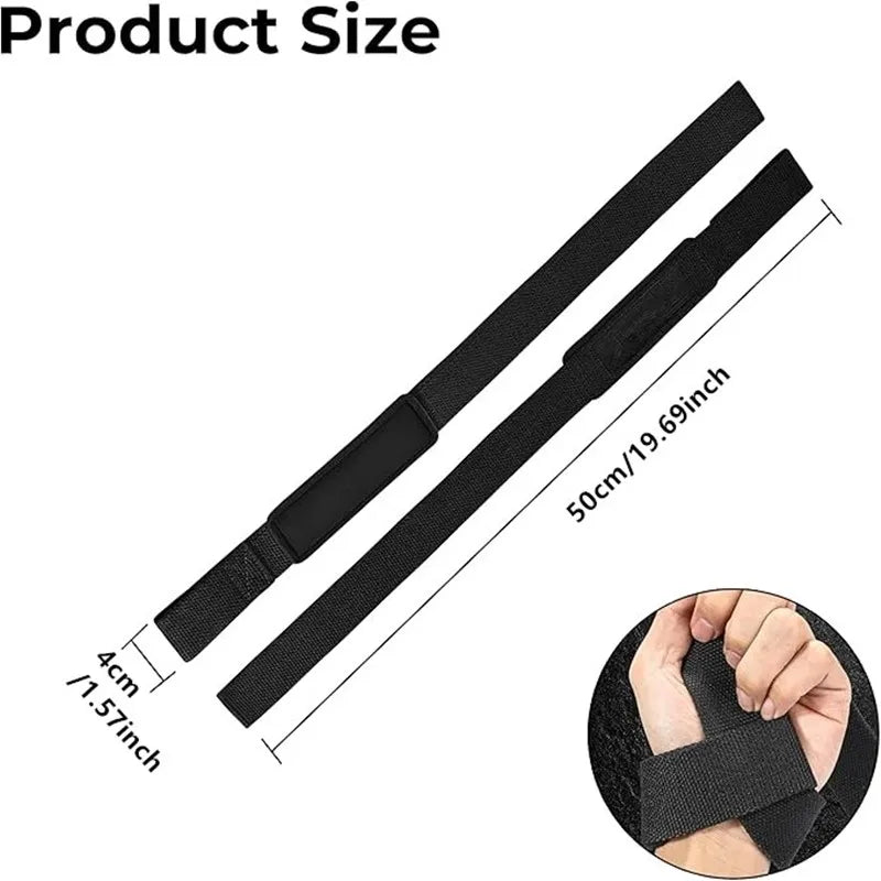 Weightlifting Wrist Straps Strength Training Adjustable