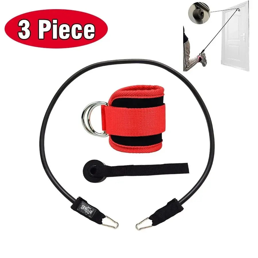 Fitness Ankle Straps Adjustable D-Ring Support