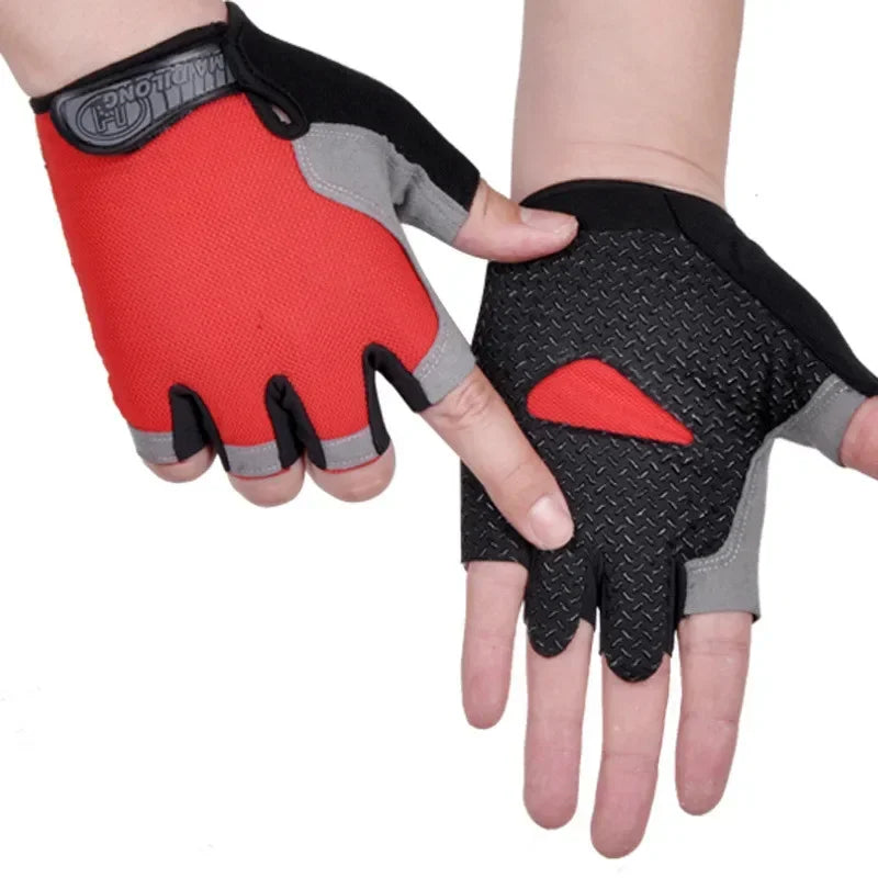 Fingerless Gym Gloves Women Men Weightlifting