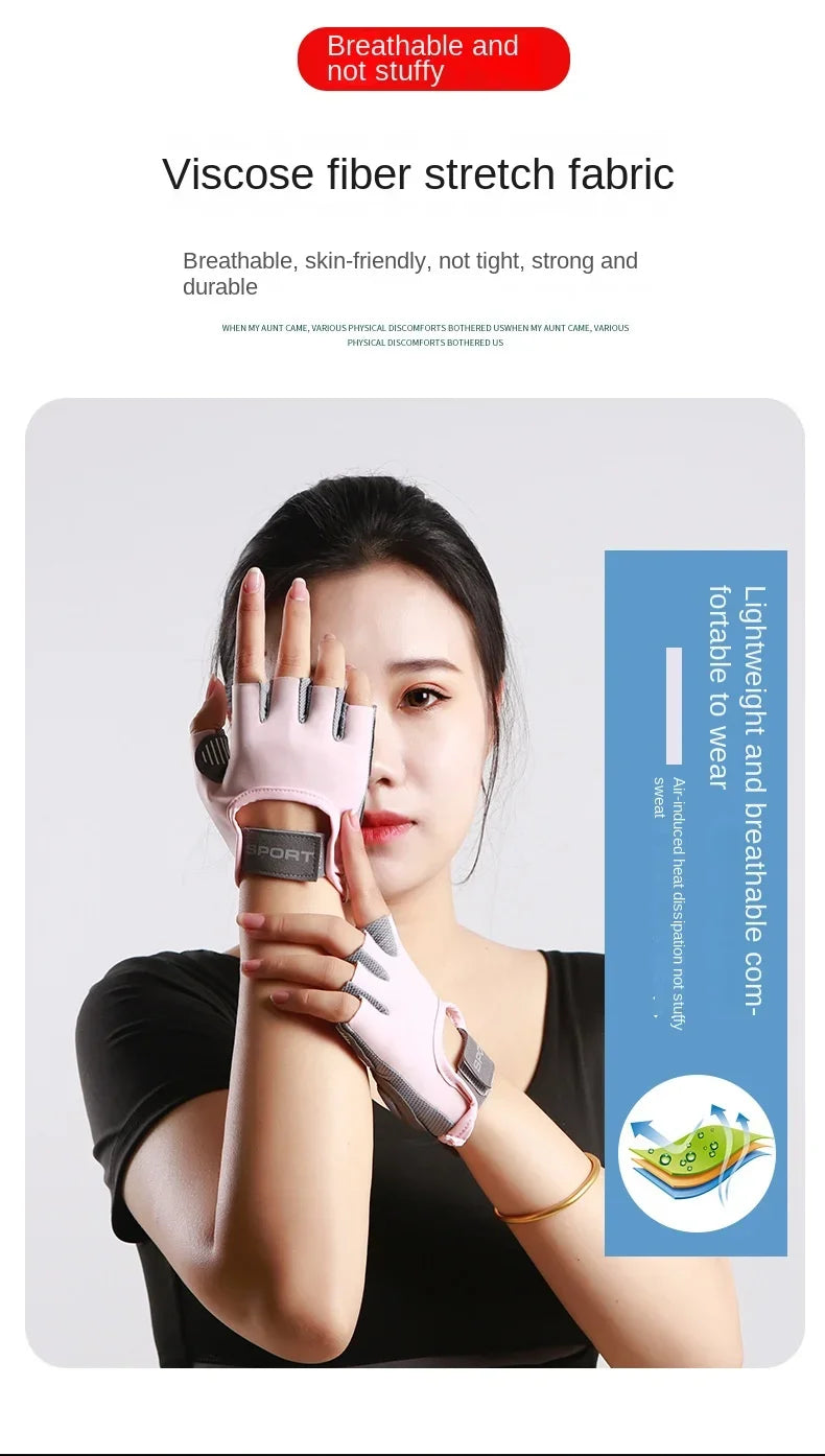 1 Pair Gym Body Building Training Fitness Gloves