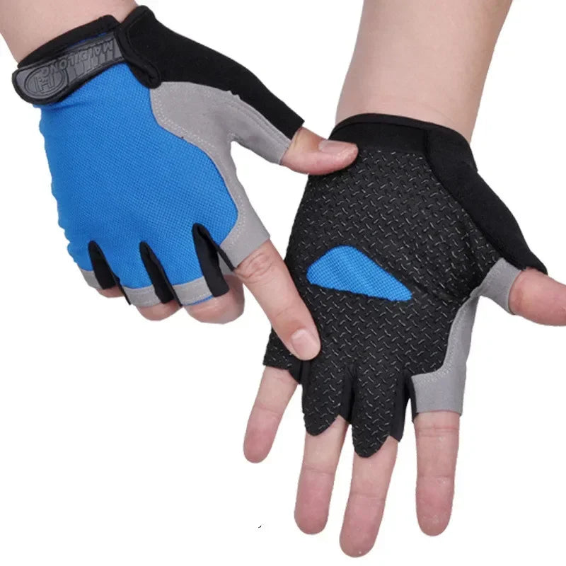 Fingerless Gym Gloves Women Men Weightlifting