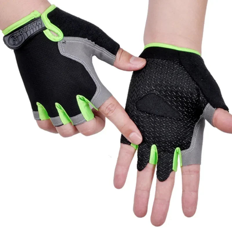 Fingerless Gym Gloves Women Men Weightlifting