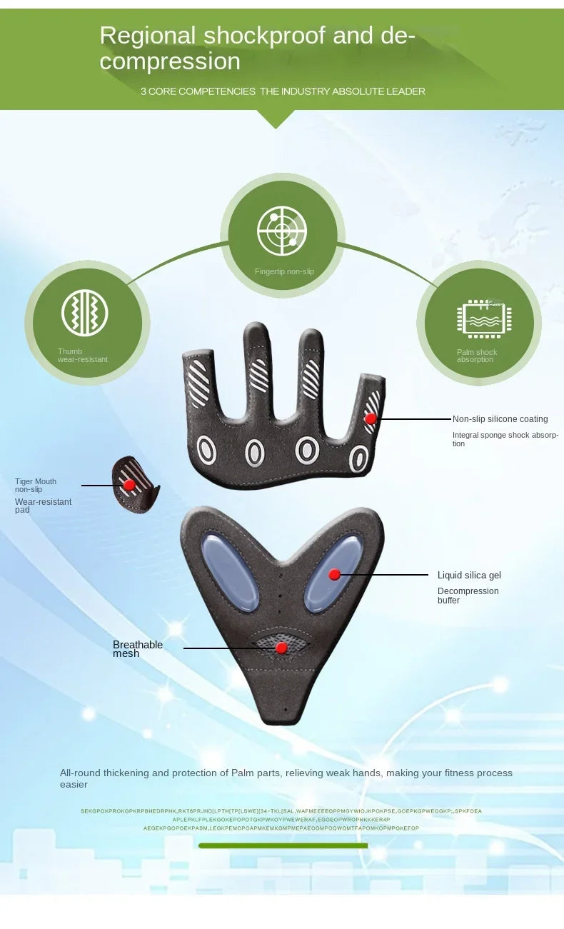 1 Pair Gym Body Building Training Fitness Gloves