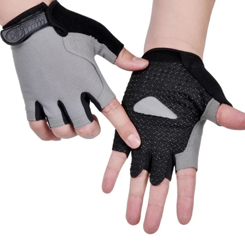 Fingerless Gym Gloves Women Men Weightlifting