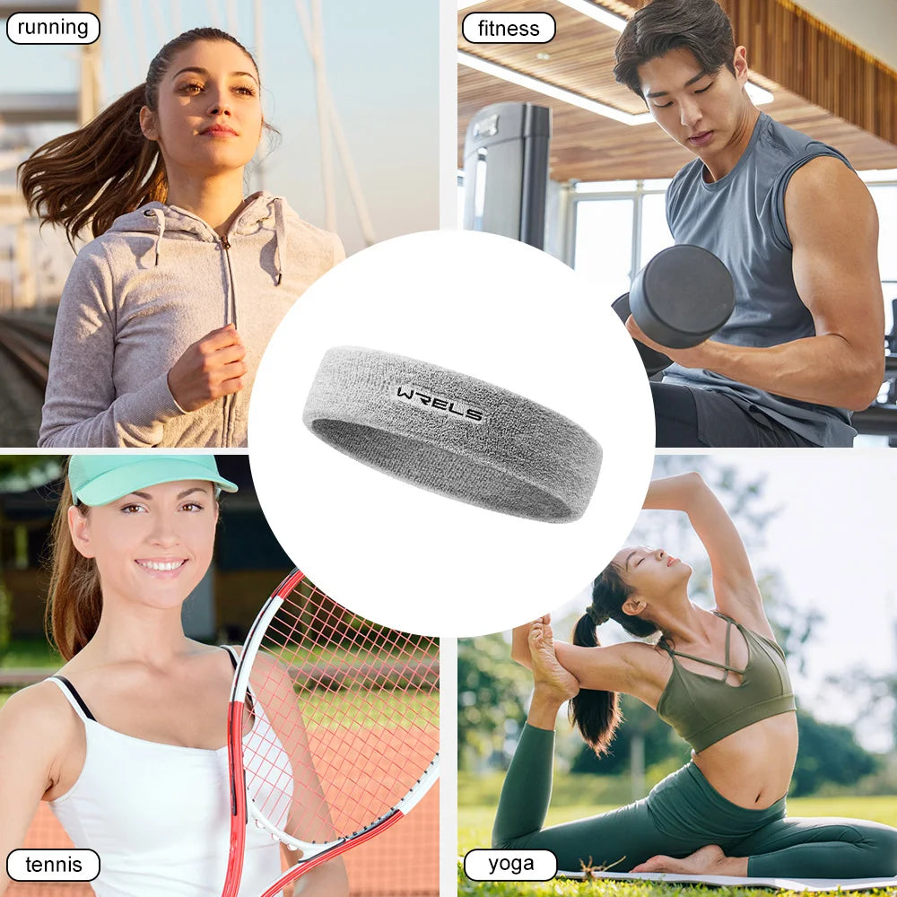 WRELS Sweatbands Sports Moisture Wicking Athletic