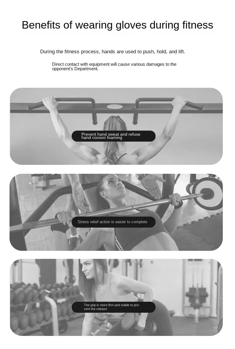 1 Pair Gym Body Building Training Fitness Gloves