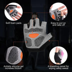 Fingerless Gym Gloves Women Men Weightlifting