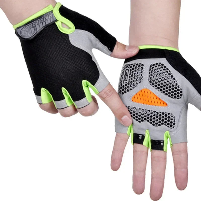 Fingerless Gym Gloves Women Men Weightlifting